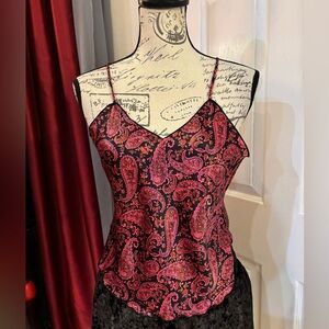 Vintage 90’s Paisley & Floral Camisole V-Neck Top